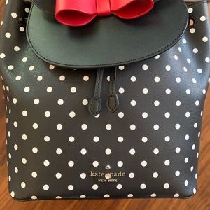 Kate Spade x Disney Minnie Mouse Leather Backpack Bag